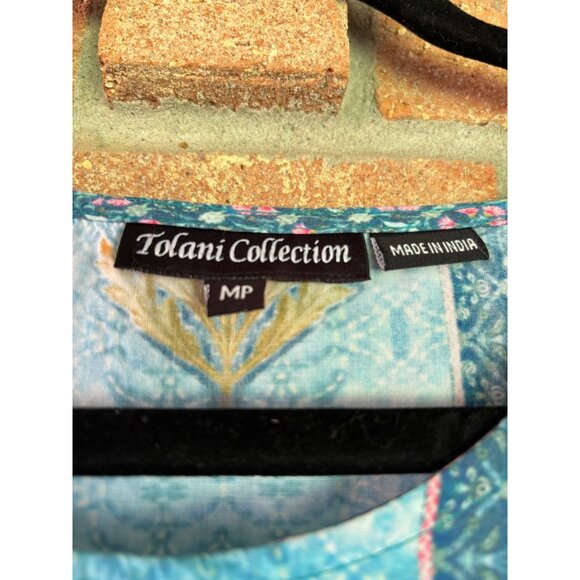 Tolani Collection Narissa Beachy Boho Tunic Top MP Multicolor Floral Size M - Picture 5 of 12